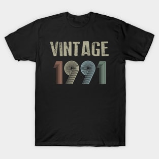 Vintage 1991 29th Birthday Gift Men Women T-Shirt